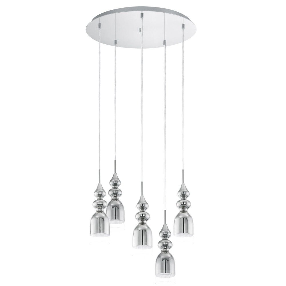 Eglo BOLANOS Pendelleuchte LED Chrom, 5-flammig main product photo