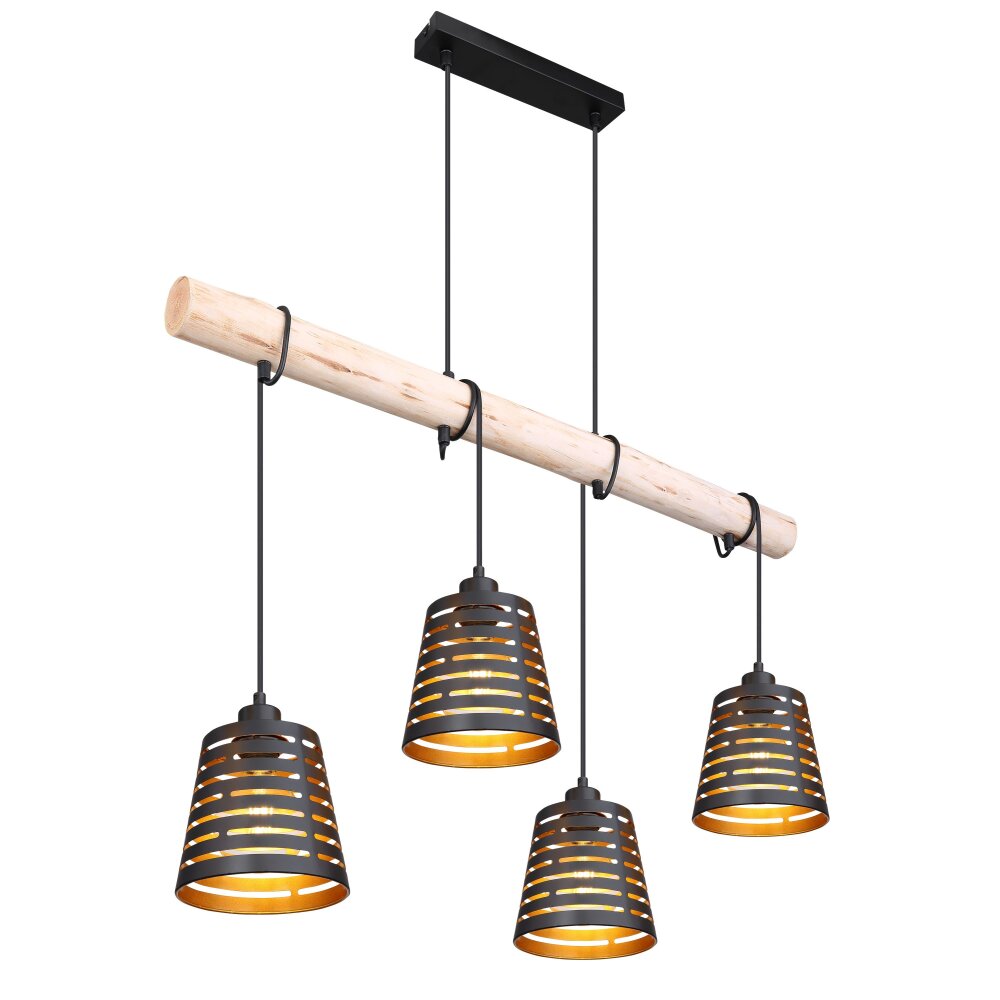 Globo ABLONA Hängeleuchte Schwarz, 4-flammig main product photo