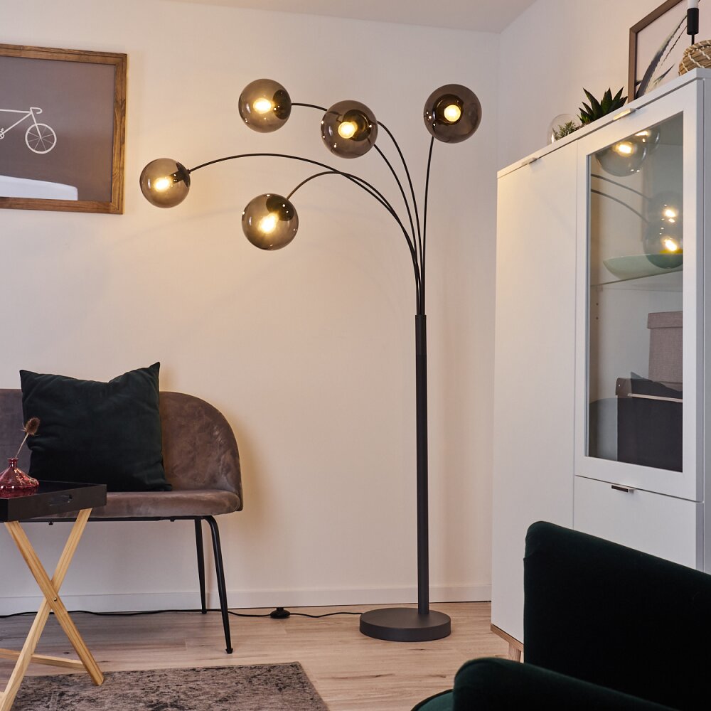 Mesas Bogenlampe Anthrazit, 5-flammig main product photo