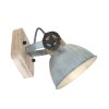 Steinhauer Gearwood Strahler Holz hell, Nickel-Matt, 1-flammig