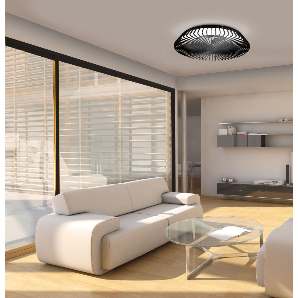 Mantra HIMALAYA Deckenventilator LED Schwarz, 1-flammig, Fernbedienung main product photo
