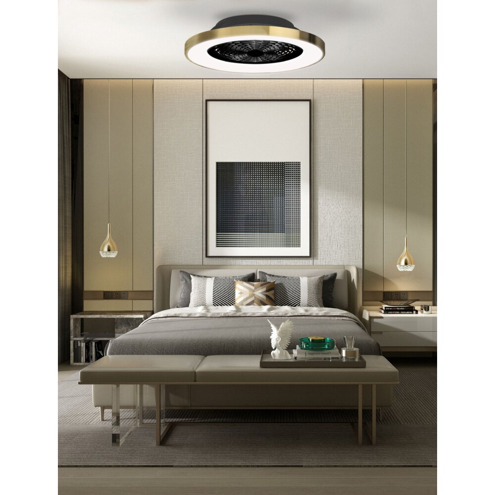 Mantra TIBET Deckenventilator LED Weiß, 1-flammig, Fernbedienung main product photo