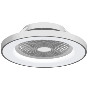 Mantra TIBET Deckenventilator LED Silber, 1-flammig, Fernbedienung