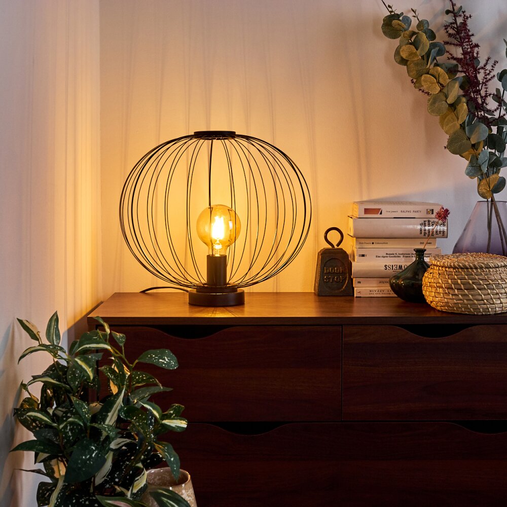 Wharua Tischleuchte Schwarz, 1-flammig main product photo