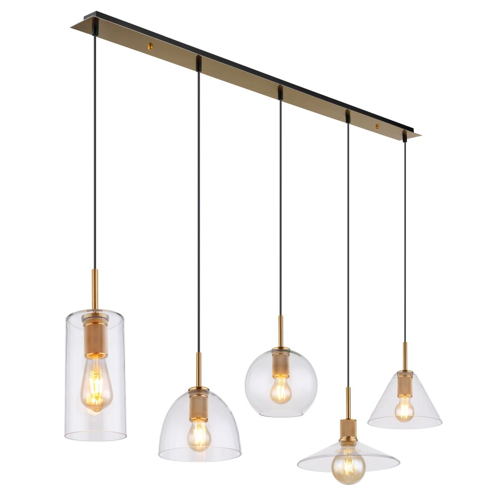 Globo ADARA Hängeleuchte Messing, 5-flammig main product photo