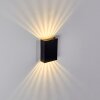 Benin Wandleuchte LED Schwarz, 1-flammig