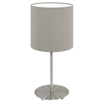 Eglo PASTERI Tischleuchte Nickel-Matt, 1-flammig