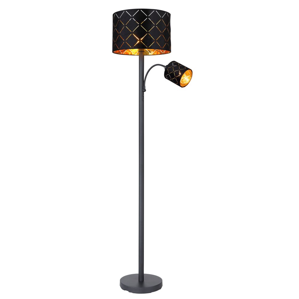 Globo SUNNA Stehleuchte Schwarz, 1-flammig main product photo
