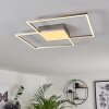 Torresella Deckenleuchte LED Nickel-Matt, 2-flammig, Fernbedienung