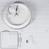 Gabbiana Deckenleuchte LED Grau, Weiß, 1-flammig, Fernbedienung