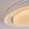 Laganadi Deckenleuchte LED Weiß, 1-flammig, Fernbedienung
