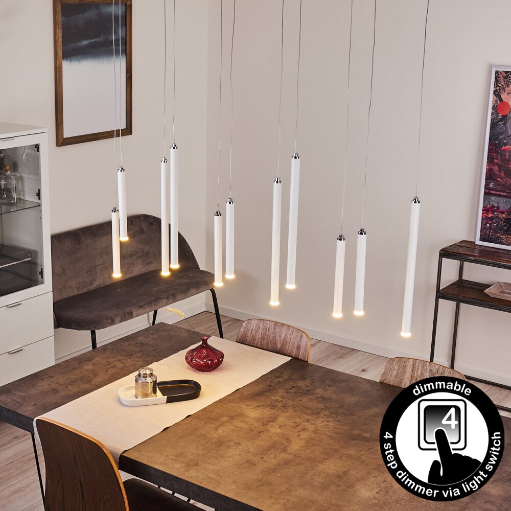 Porquera Pendelleuchte LED Weiß, 11-flammig main product photo