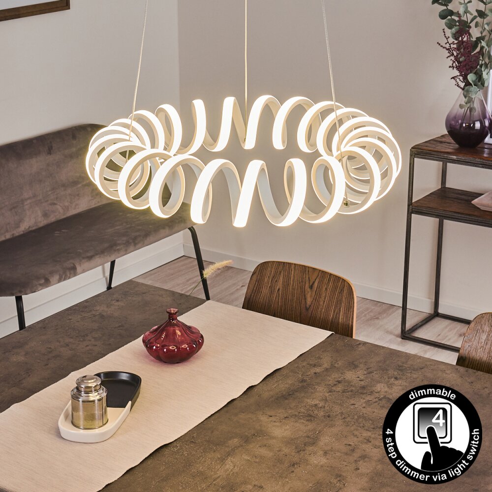 Maziwa Pendelleuchte LED Weiß, 1-flammig main product photo