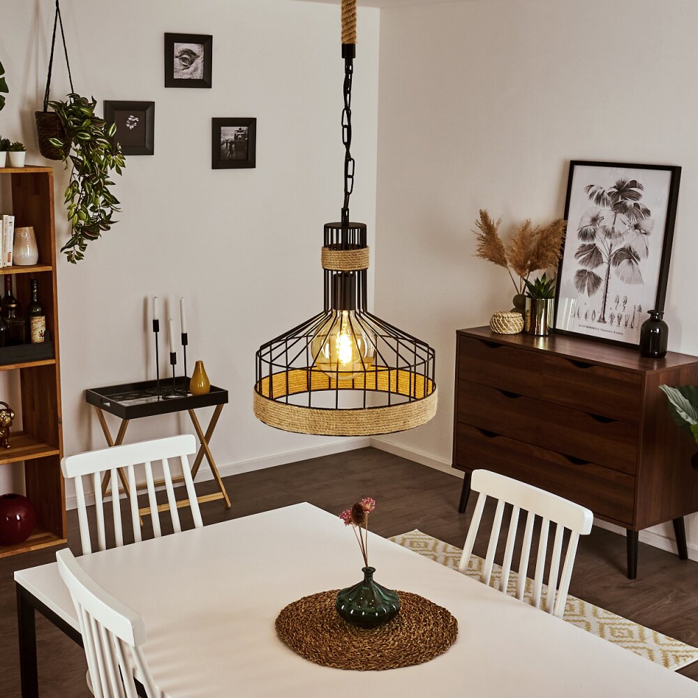 Sulzano Hängeleuchte Braun, Schwarz, 1-flammig main product photo