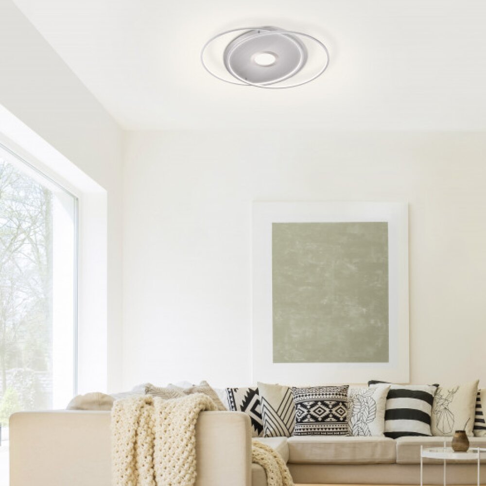 Paul Neuhaus Q-AMIRA Deckenleuchte LED Stahl gebürstet, 1-flammig, Fernbedienung main product photo