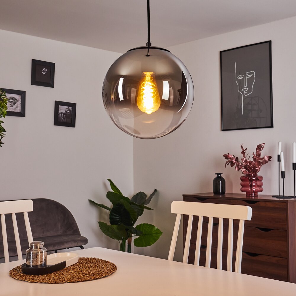 Ahanga Hängeleuchte Schwarz, 1-flammig main product photo