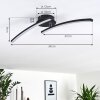 Aringa Deckenleuchte LED Schwarz, 1-flammig