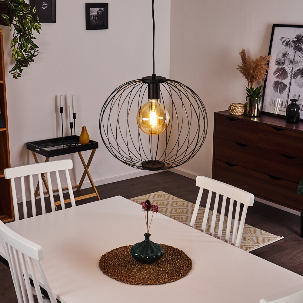 Wharua Hängeleuchte Schwarz, 1-flammig main product photo