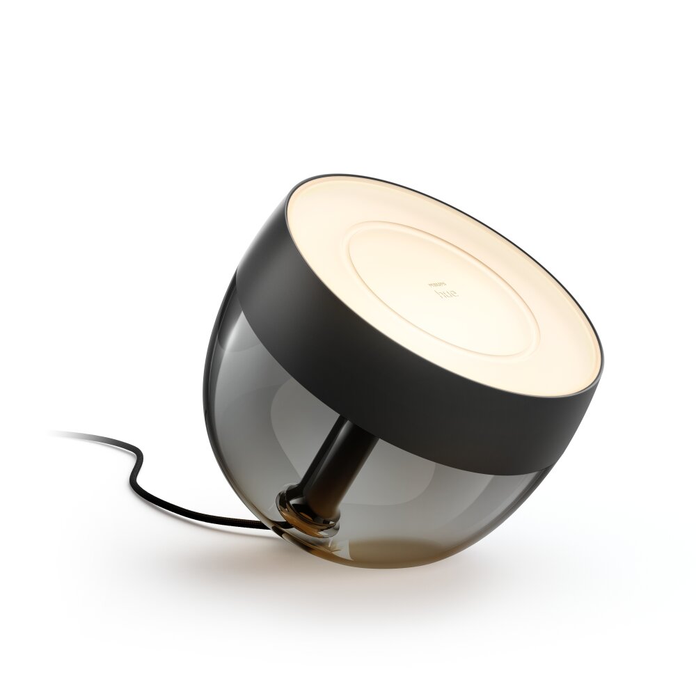 Philips Hue Ambiance White & Color Iris Tischleuchte LED Schwarz, Transparent, Klar, 1-flammig, Farbwechsler main product photo