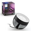 Philips Hue Ambiance White & Color Iris Tischleuchte LED Schwarz, Transparent, Klar, 1-flammig, Farbwechsler