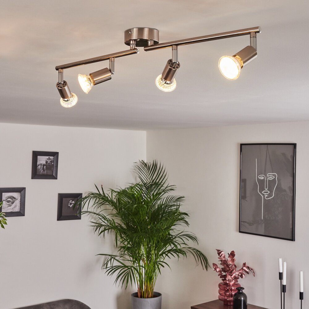 Oula Deckenleuchte LED Nickel-Matt, 4-flammig