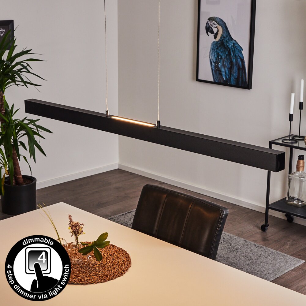 Tumbila Pendelleuchte LED Schwarz, 1-flammig main product photo