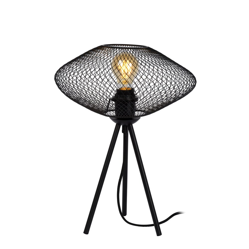 Lucide MESH Tischleuchte Schwarz, 1-flammig main product photo