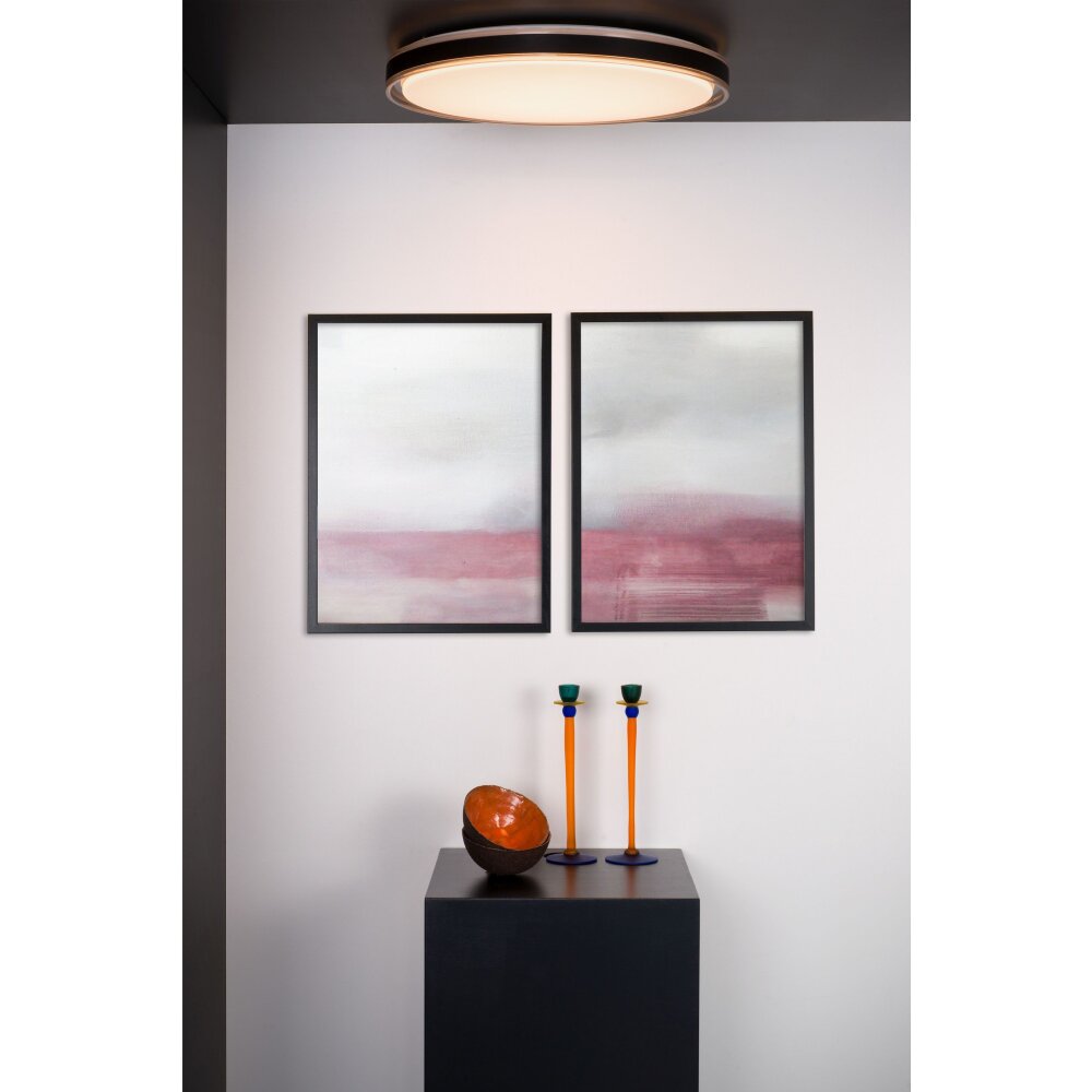 Lucide SILAS Deckenleuchte LED Schwarz, 1-flammig main product photo