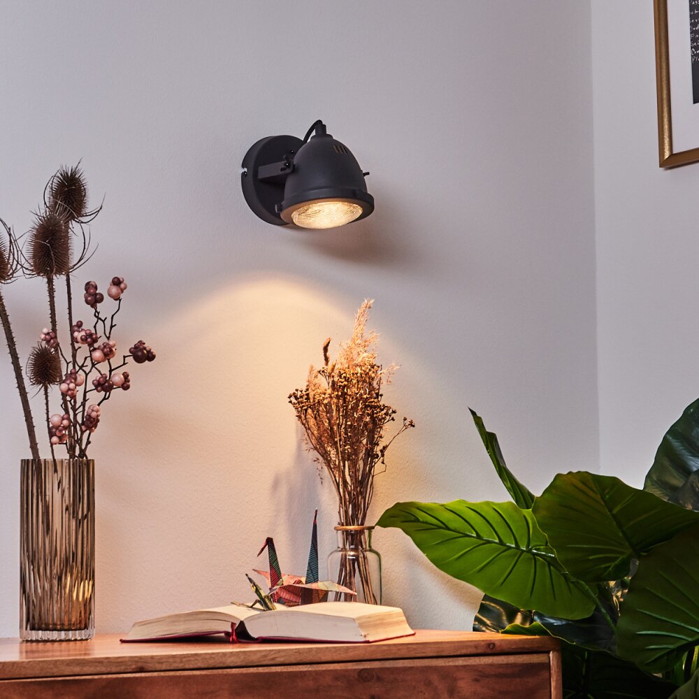 Glostrup Wandleuchte LED Schwarz, 1-flammig main product photo