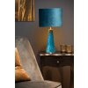 Lucide VELVET Tischleuchte Blau, Messing, 1-flammig