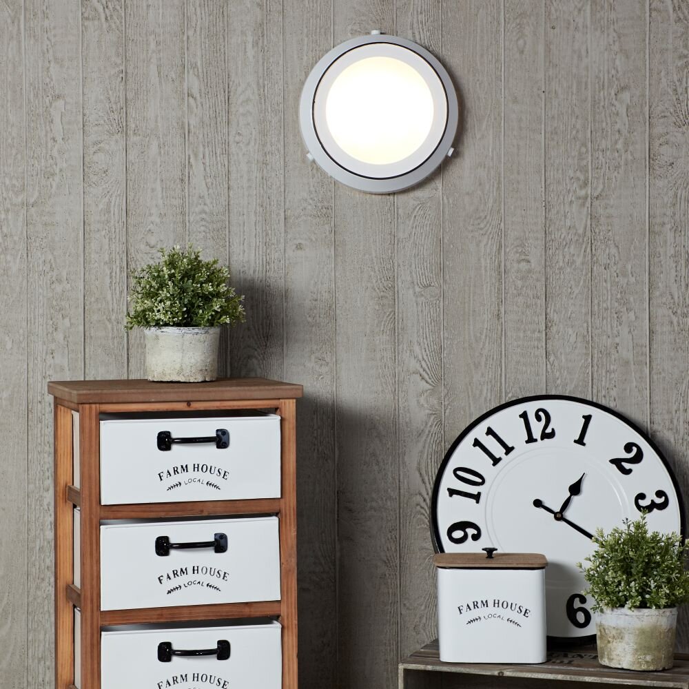 Brilliant Plains Deckenleuchte Weiß, 2-flammig main product photo