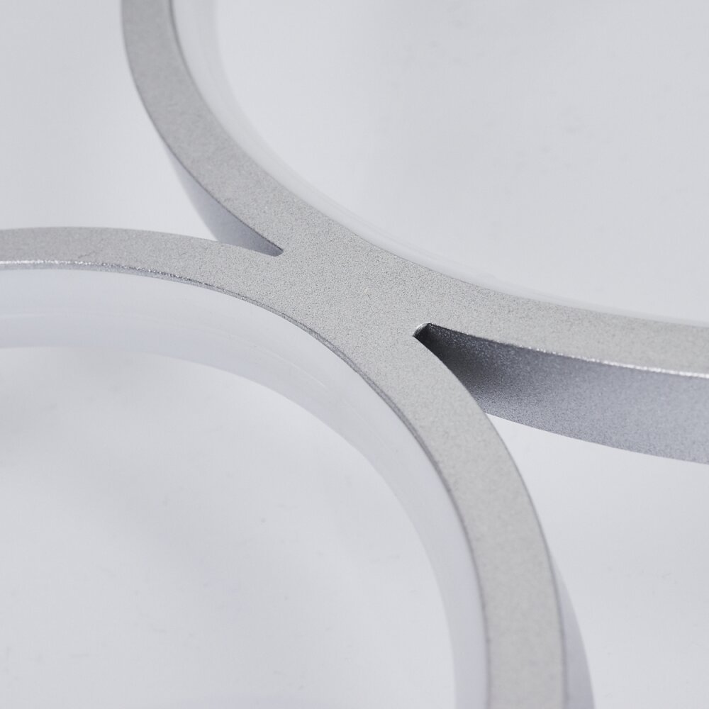 Rodekro  Deckenleuchte LED Nickel-Matt, 1-flammig