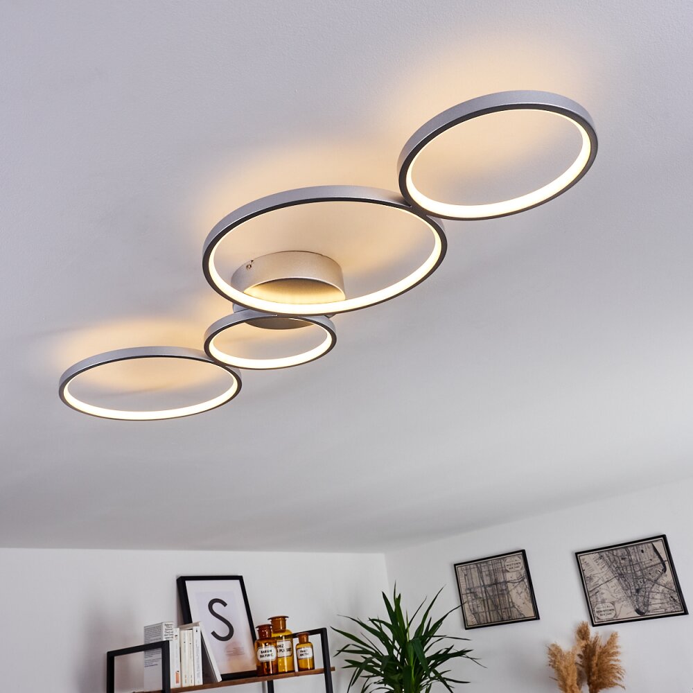 Rodekro  Deckenleuchte LED Nickel-Matt, 1-flammig