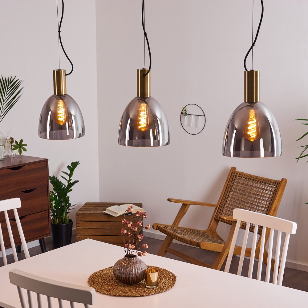 Panuhe Pendelleuchte Messing, 3-flammig main product photo