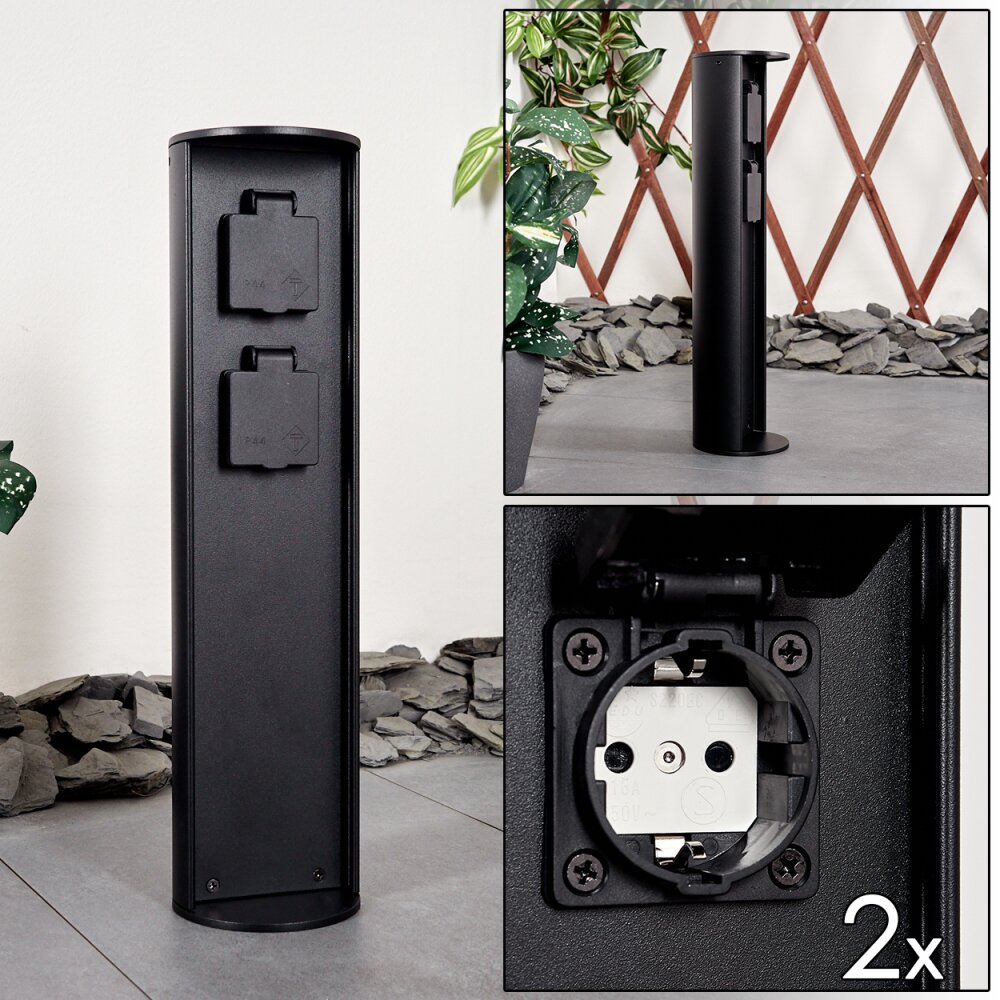 Stewart Steckdosensäule Schwarz main product photo