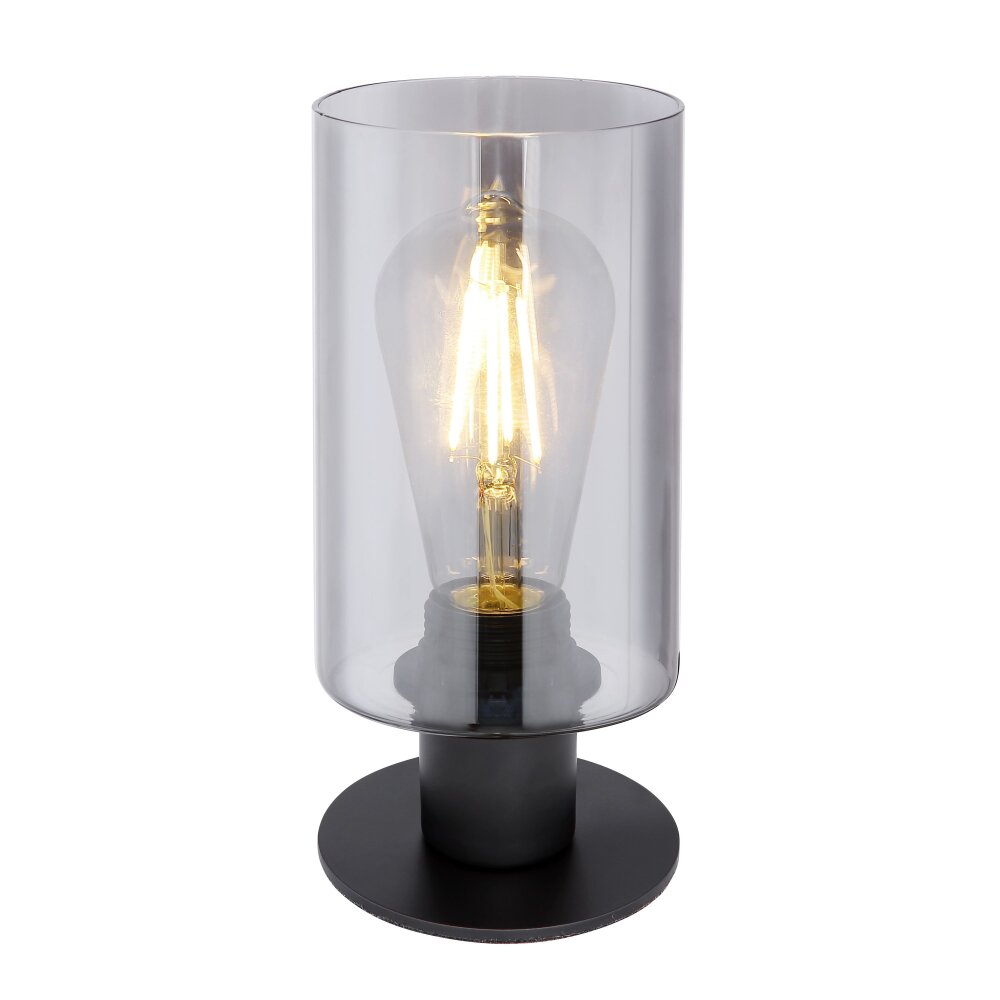 Globo HADERA Tischleuchte Schwarz, 1-flammig main product photo