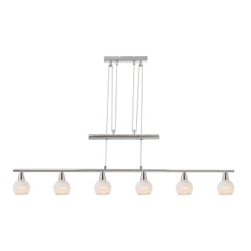 Globo OLLI Hängeleuchte LED Nickel-Matt, 6-flammig Globo OLLI Hängeleuchte LED Nickel-Matt, 6-flammig