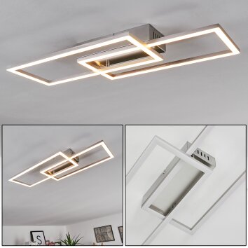 Chilkat Deckenleuchte LED Nickel-Matt, 1-flammig