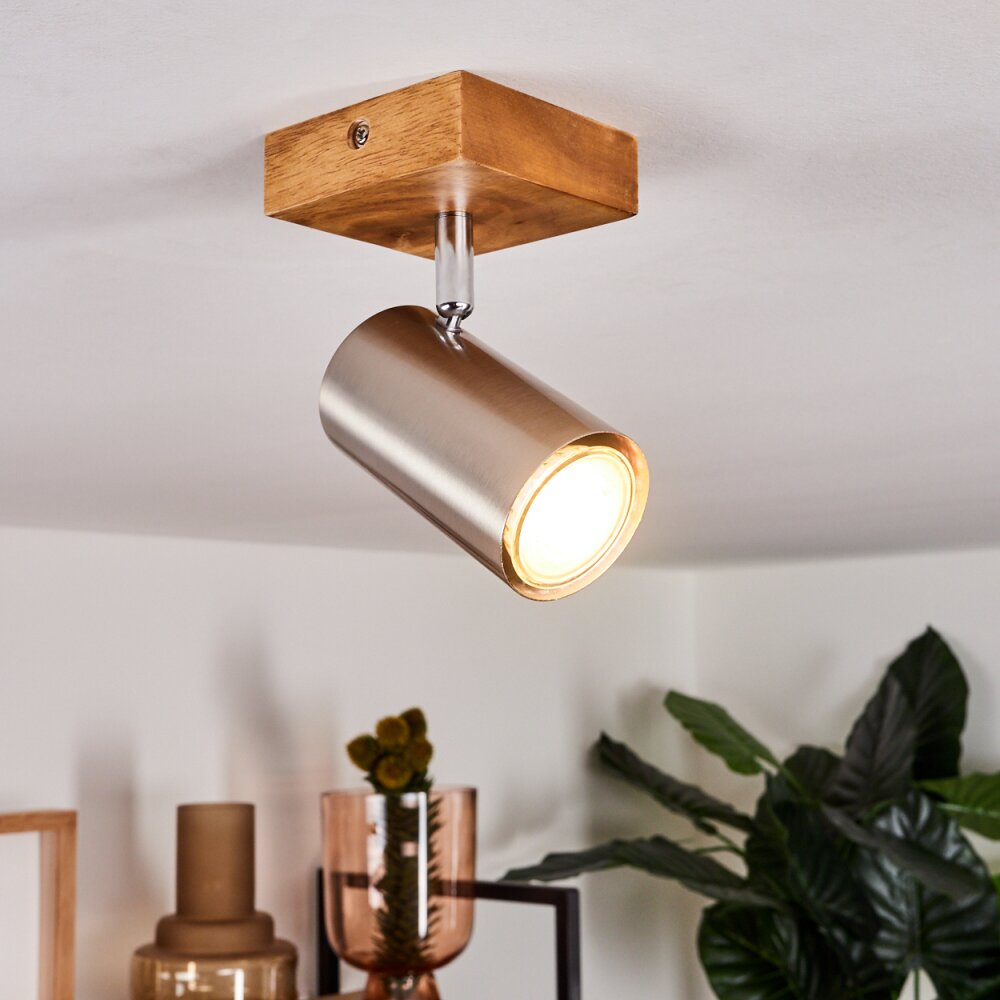 Zuoz Deckenleuchte Holz hell, 1-flammig main product photo