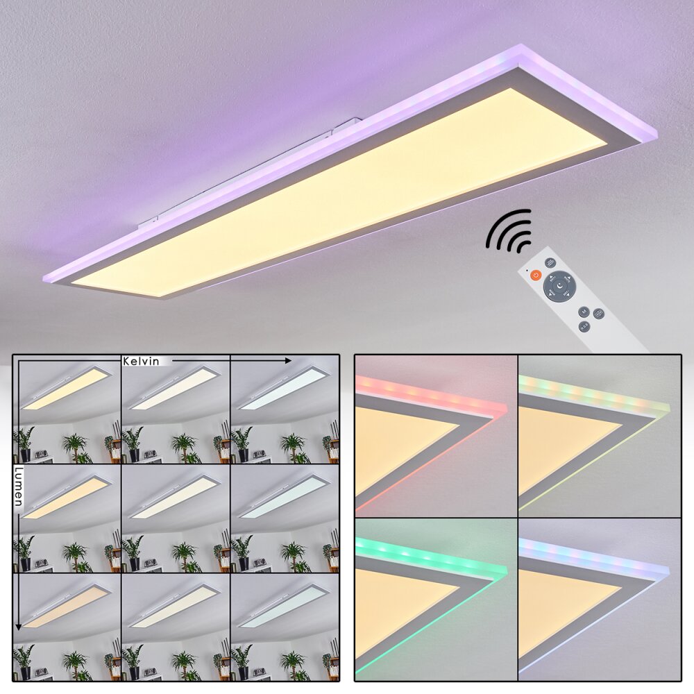 Mota LED Panel Weiß, 1-flammig, Fernbedienung, Farbwechsler main product photo