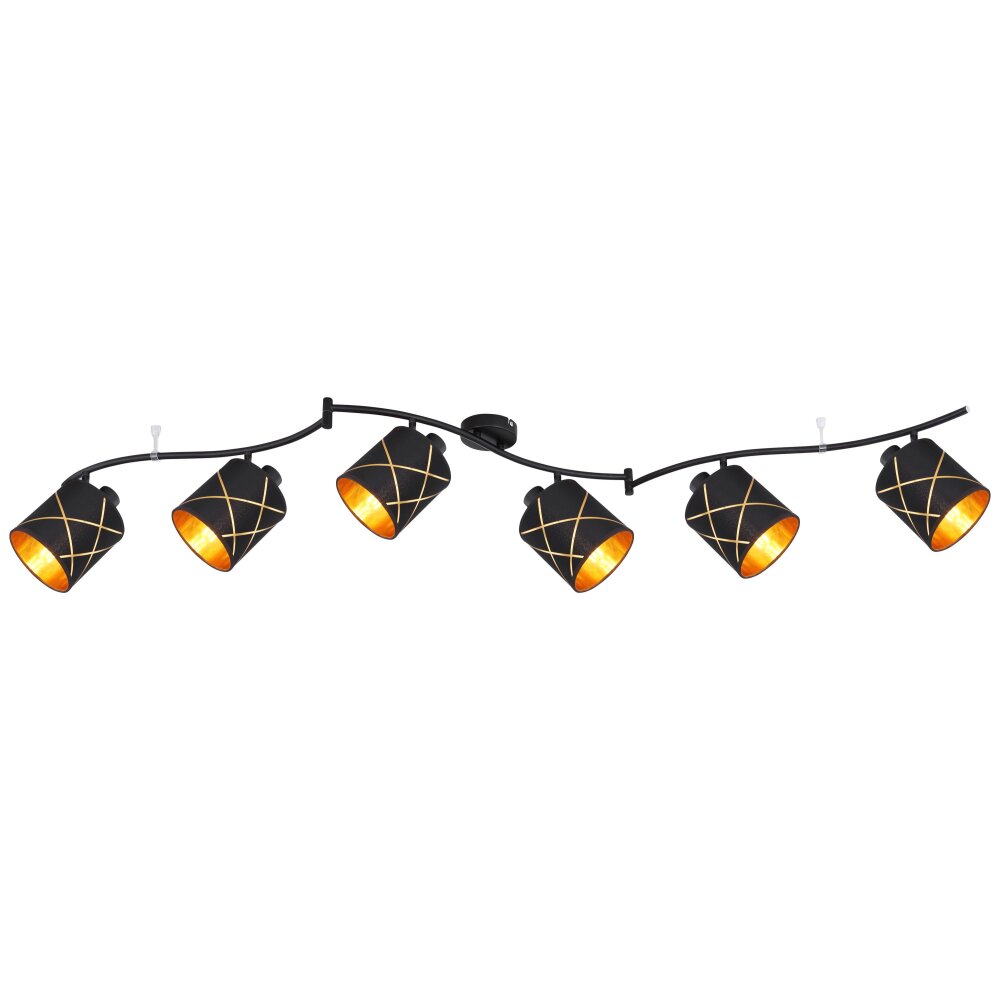 Globo BEMMO Deckenleuchte Schwarz, 6-flammig main product photo