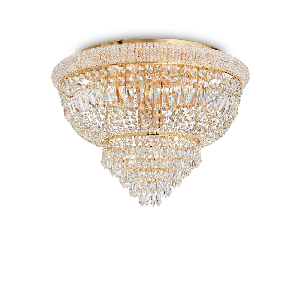 Ideallux DUBAI Deckenleuchte Gold, 24-flammig main product photo