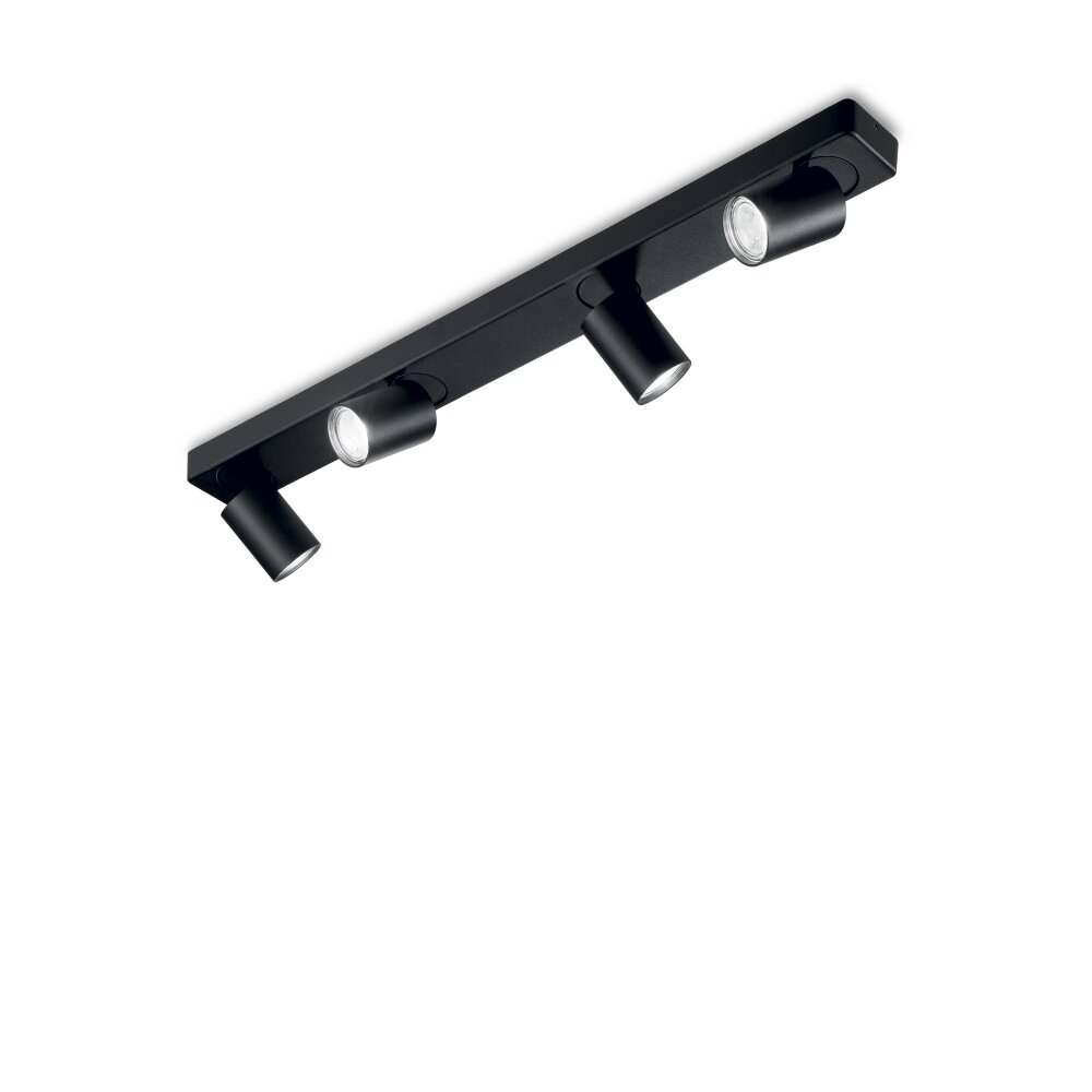 Ideallux RUDY Deckenleuchte Schwarz, 4-flammig main product photo