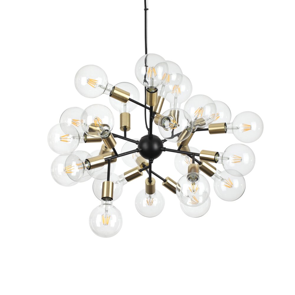Ideallux SPARK Pendelleuchte Schwarz, 24-flammig main product photo