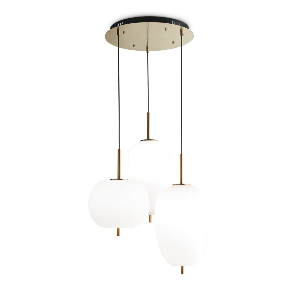 Ideallux UMILE Pendelleuchte LED Messing, Schwarz, 1-flammig main product photo