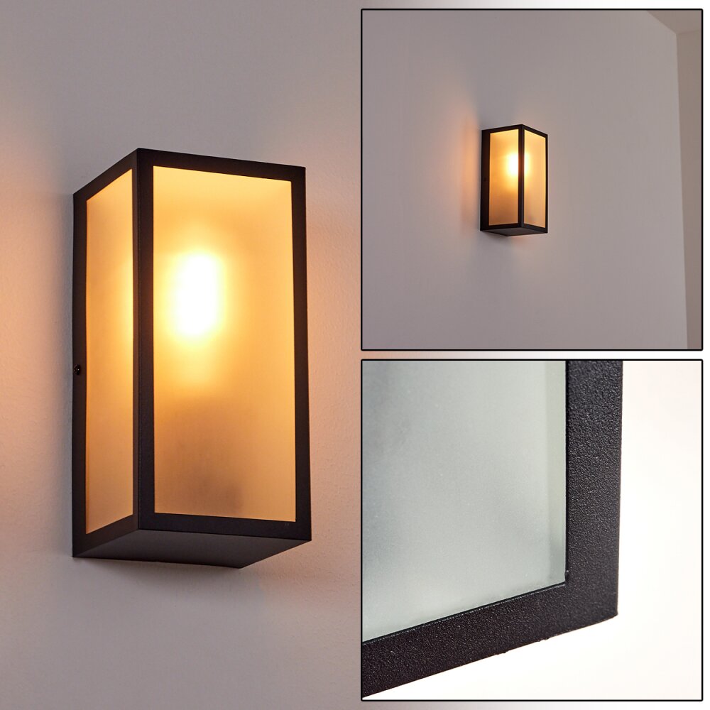 Hakkas Außenwandleuchte Schwarz, 1-flammig main product photo