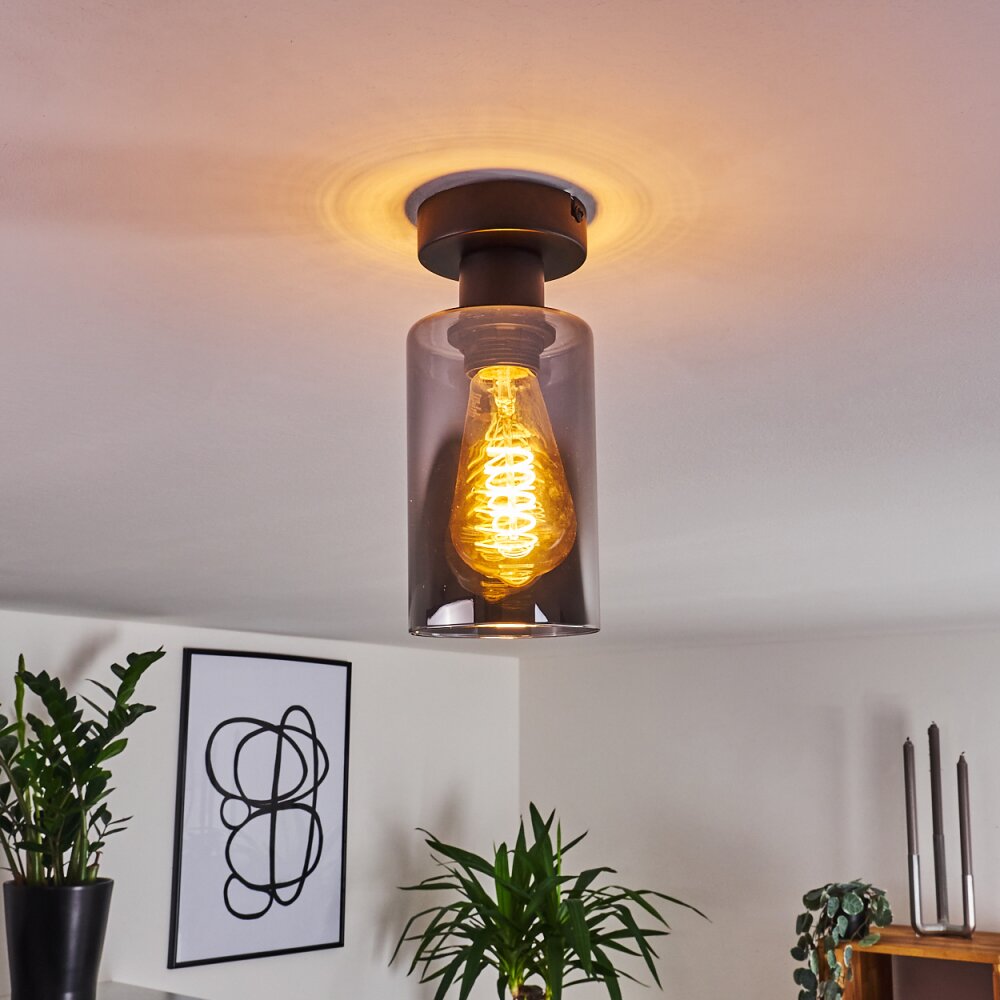 Hunouri Deckenleuchte Schwarz, 1-flammig main product photo