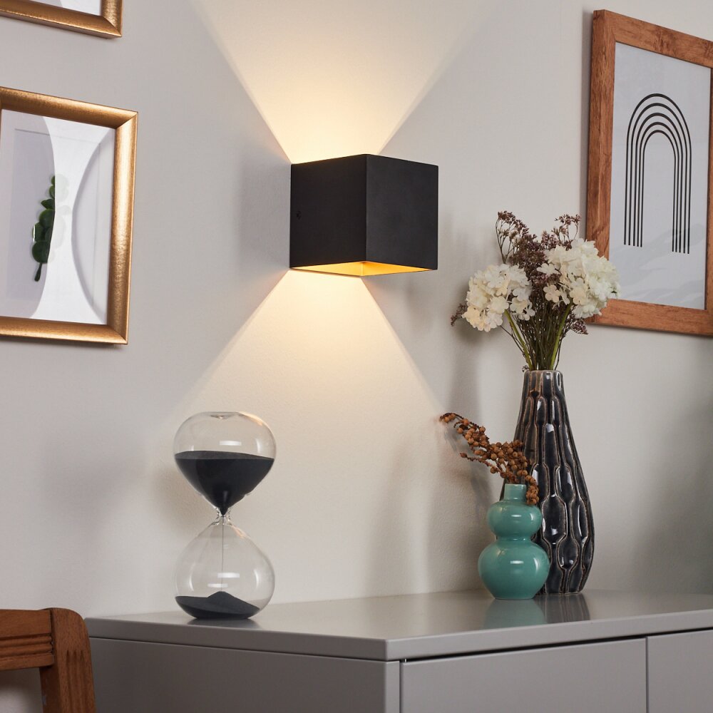 Fulufo Wandleuchte LED Kupferfarben, Schwarz, 1-flammig main product photo