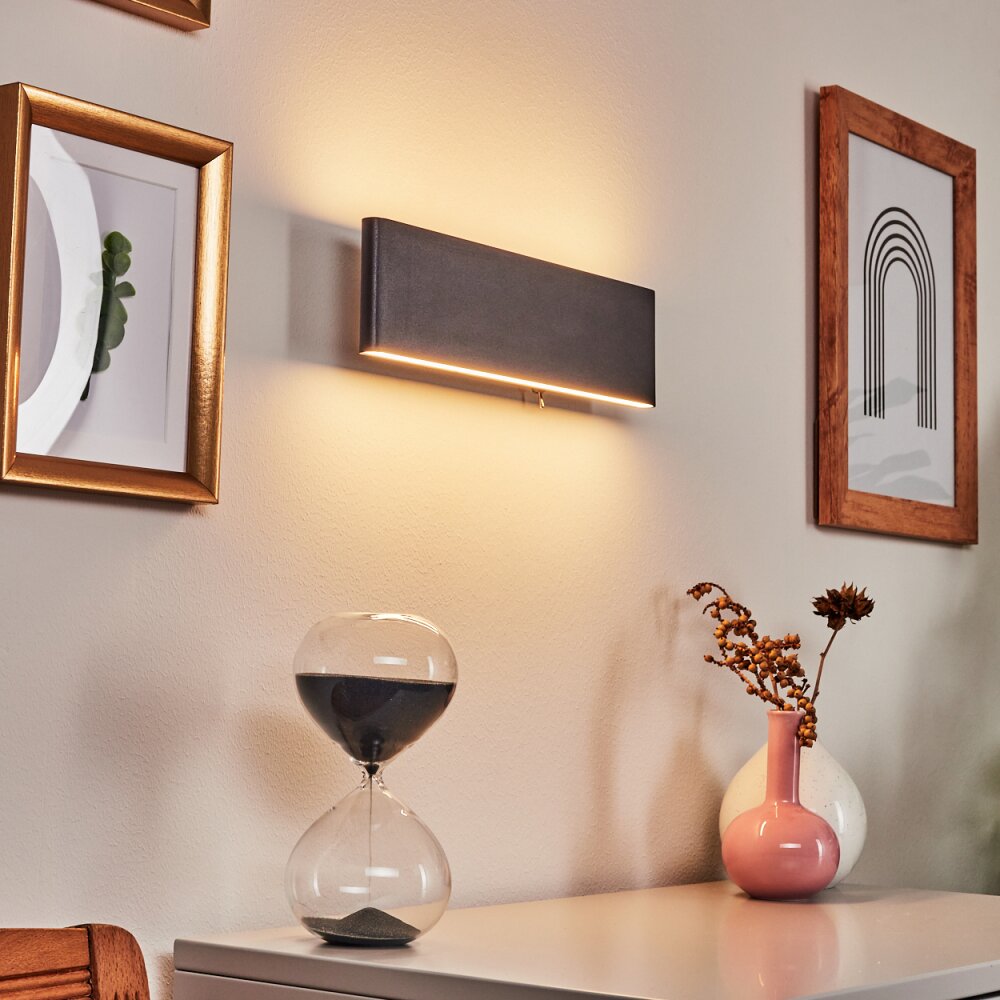 Mosambik Wandleuchte LED Schwarz, Weiß, 1-flammig main product photo