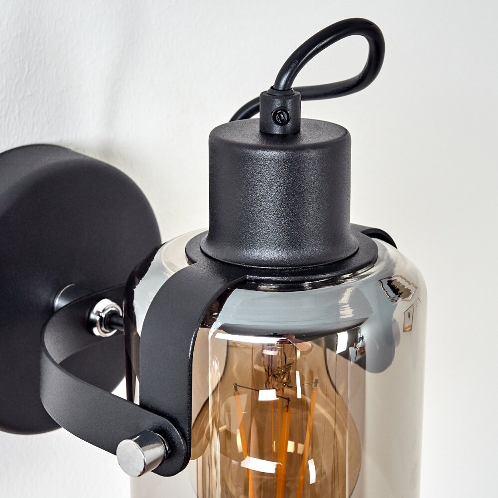 Quieri Wandleuchte Schwarz, 1-flammig
